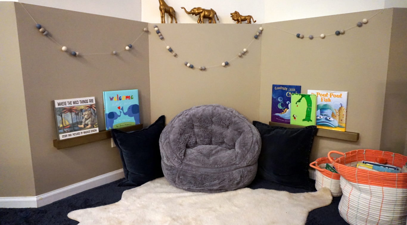 Bean bag reading discount corner